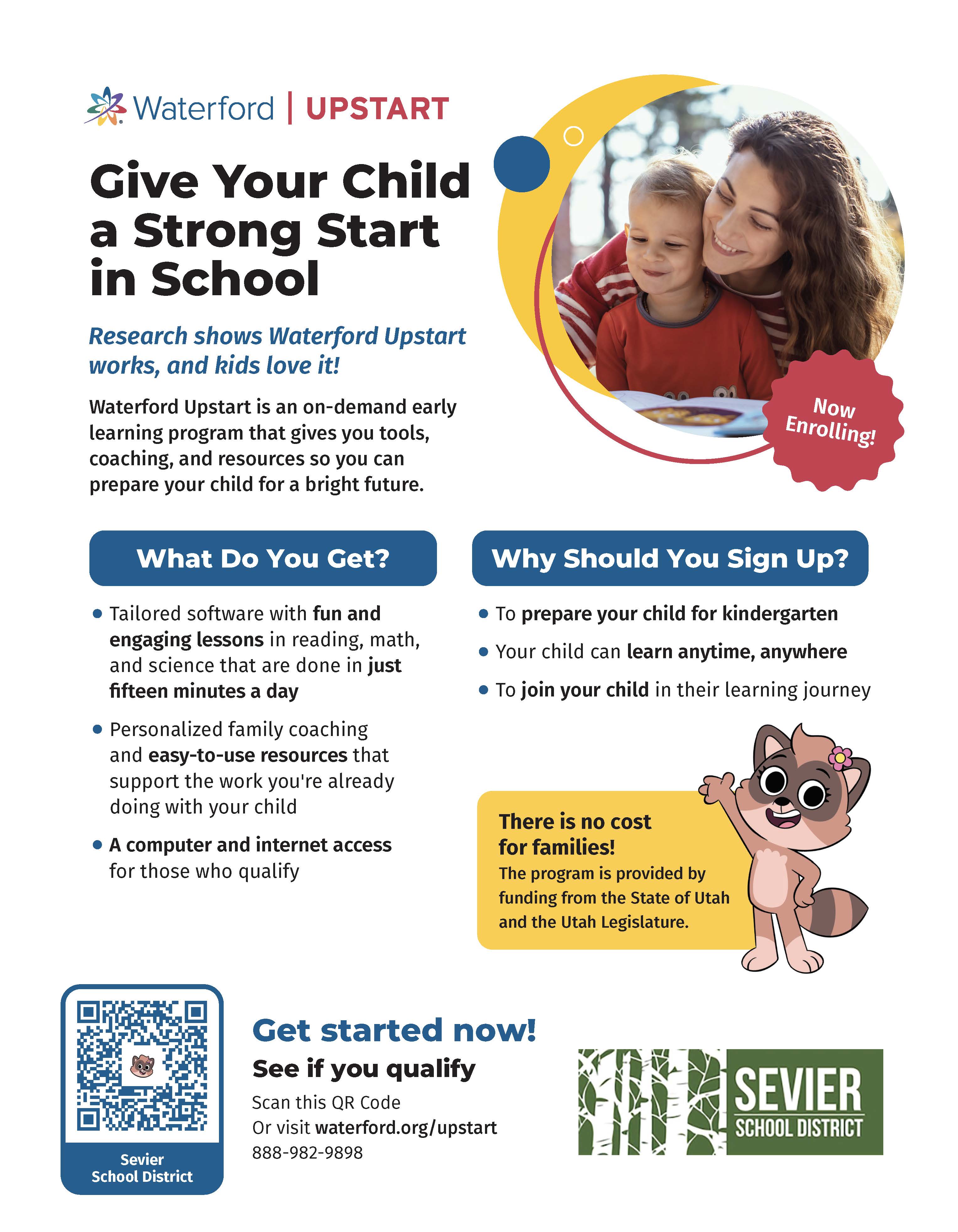 Flyer2025 Waterford Upstart Utah Sevier School District 2 Page 1