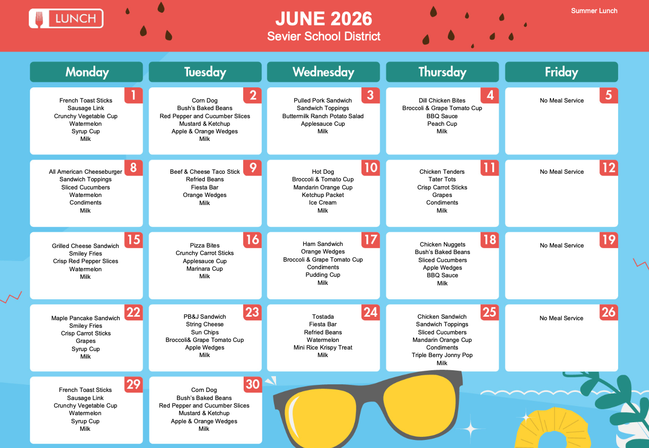 Sevier School District Summer Meals